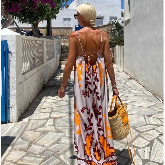 Amazon Essentials pink Sundress Maxi large - Picture 3 of 3